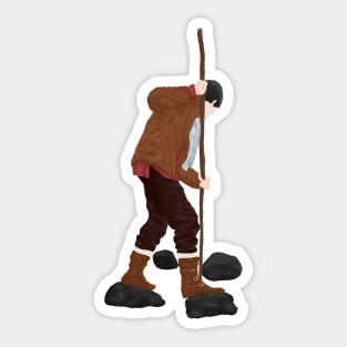 Merlin Fishing (transparent) Sticker